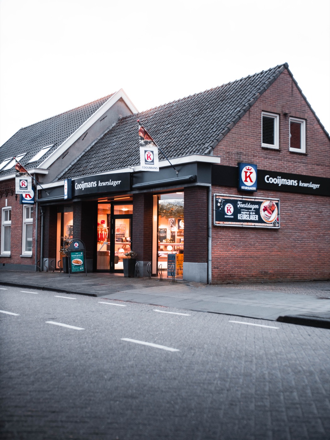 De gevel van Slagerij Cooijmans