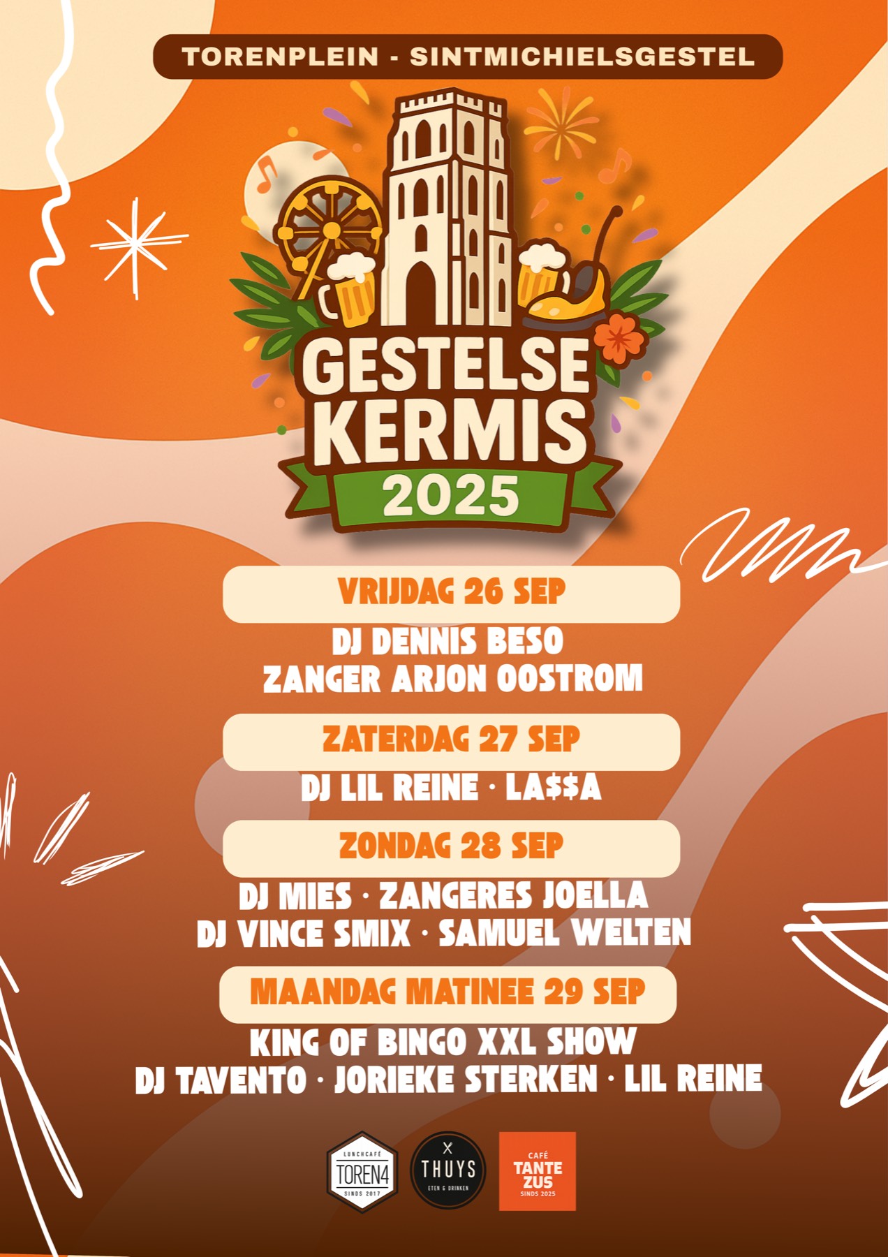 De hoofdposter van de Gestelse Kermis