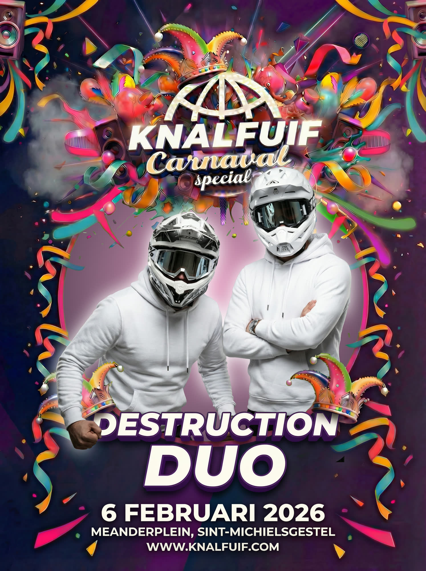 Aankondigingsposter Destruction Duo