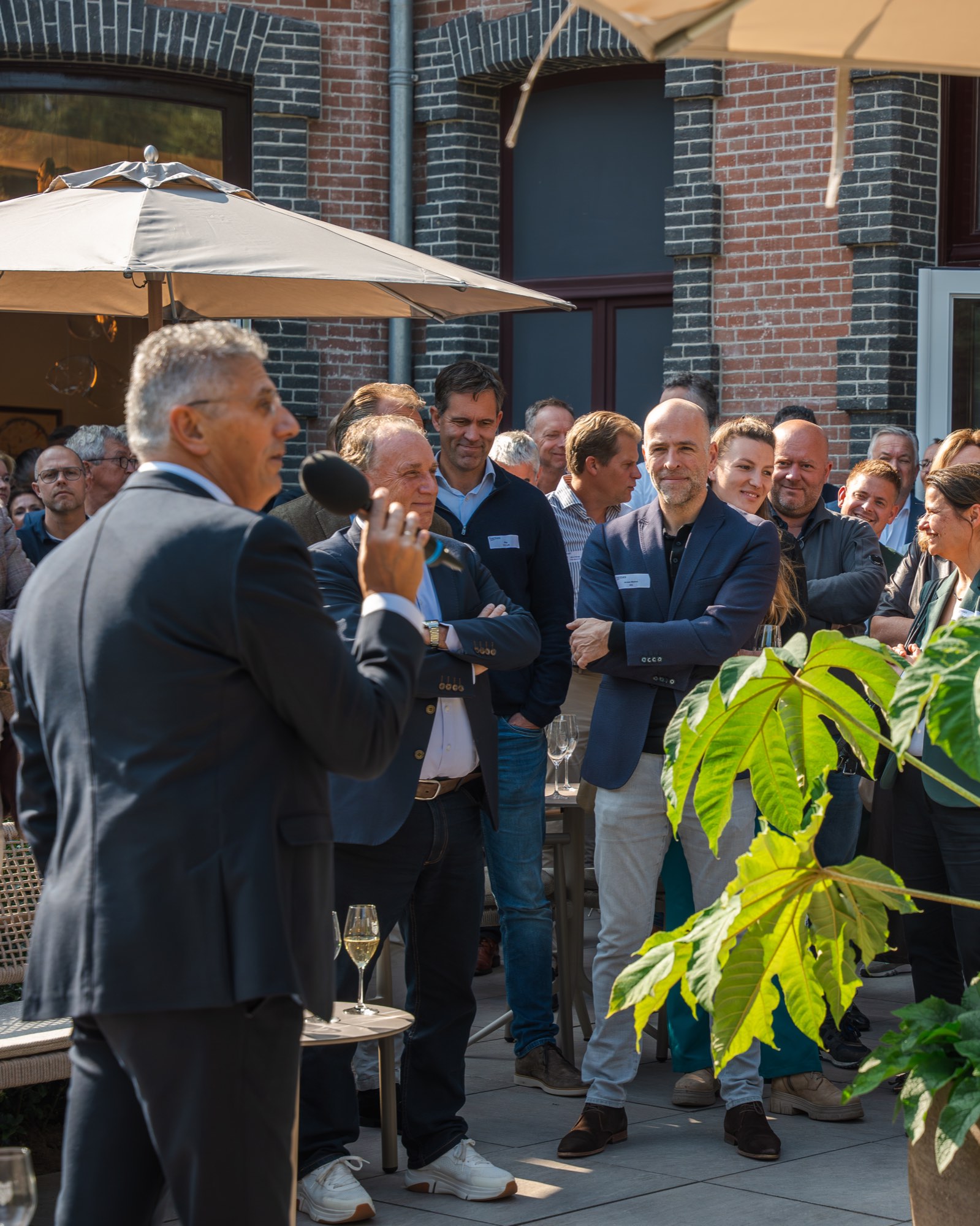 Ondernemers in gesprek tijdens de netwerkdag