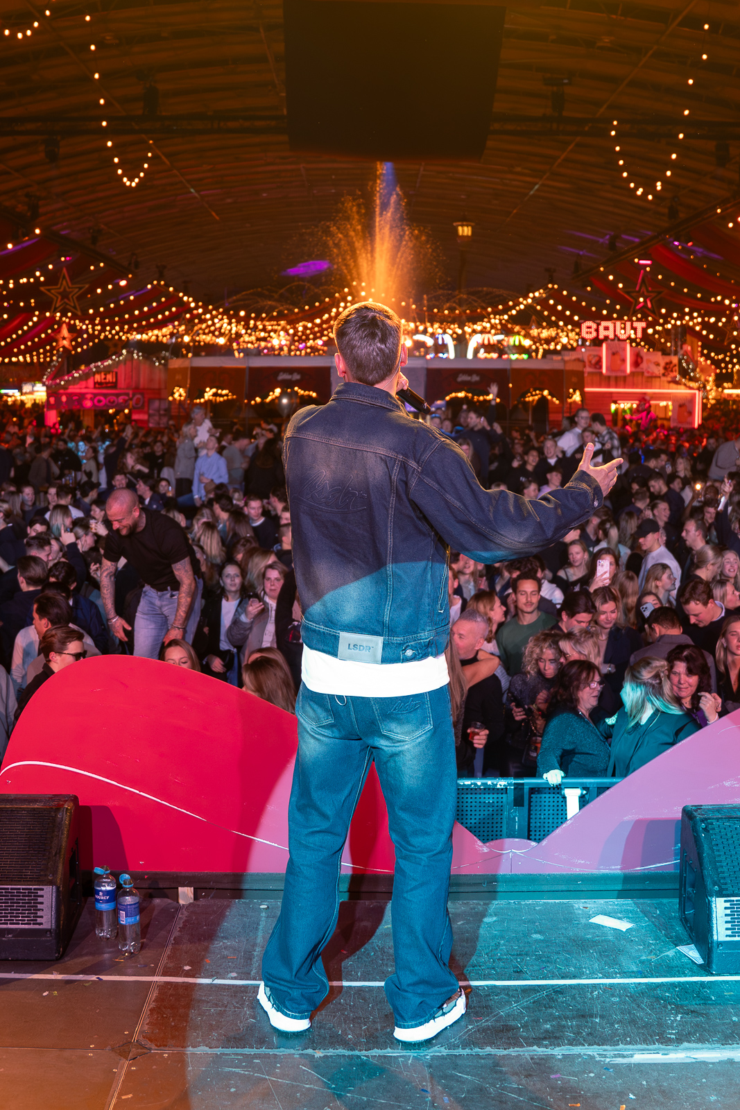 Dave Dekker vanuit het publiek