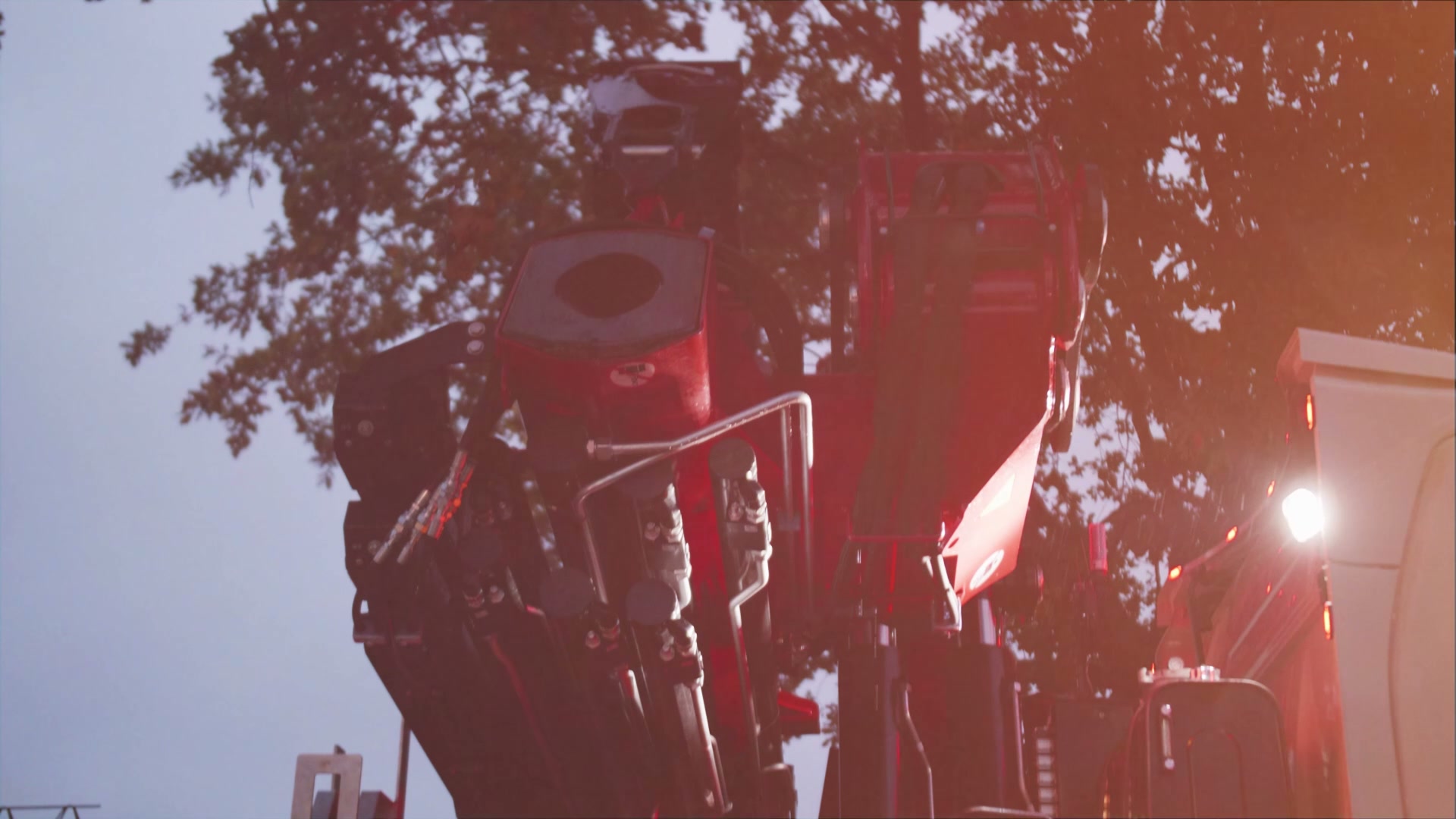 Kraandetail met verlichting