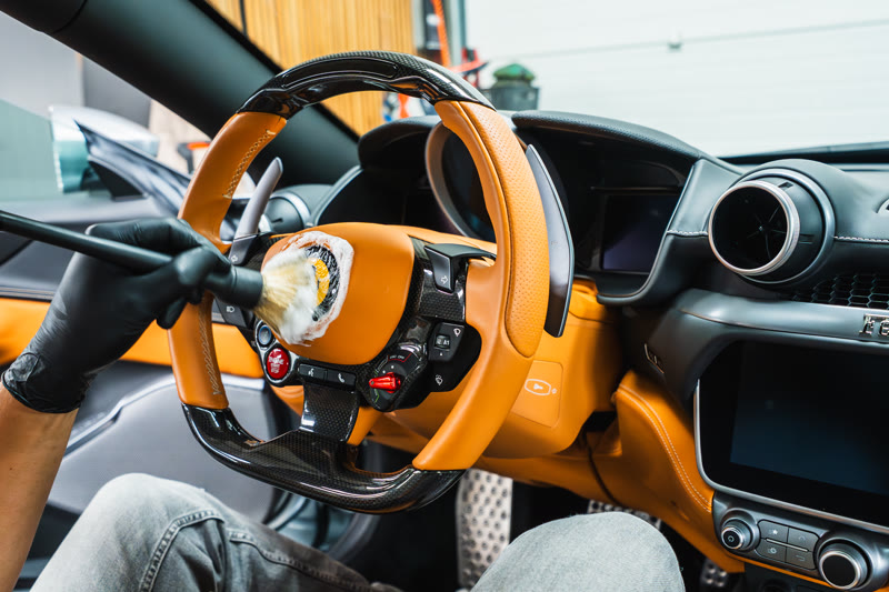 Car detailing fotografie voorbeeld