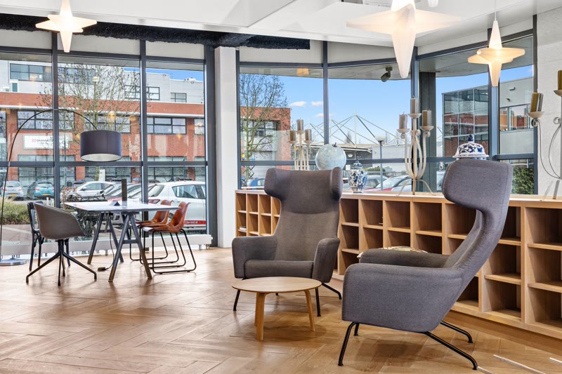 Interieur vastgoedfotografie - lounge met daglicht